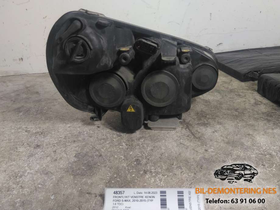 Frontlykt venstre xenon til Ford S-Max 2010-2015 (Type I, Fase 2)  (5DV00900000|1ZS00925041|)