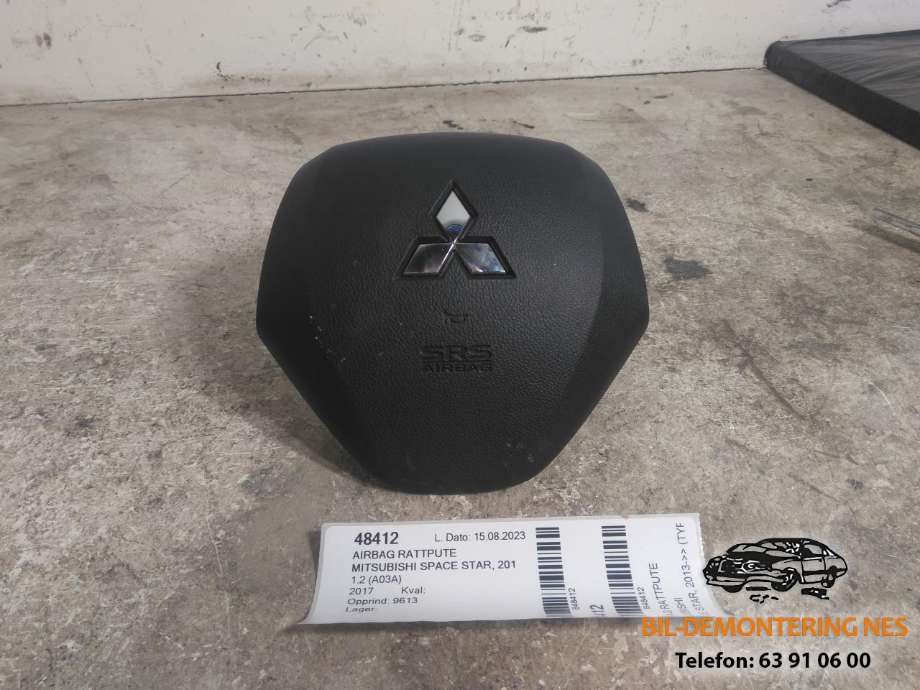 Airbag rattpute til Mitsubishi Space Star, 2013-->> (Type II)  (630813700)