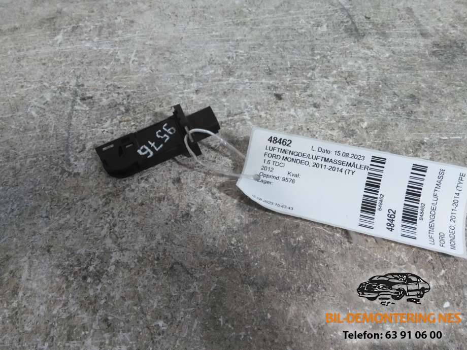 Luftmengde/luftmassemåler til Ford Mondeo, 2011-2014 (Type IV, Fase 2)  (8V2112B579AA)