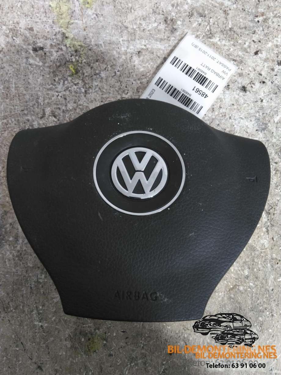 Airbag ratt til VW Passat, 2011-2015 (B7) (B7) (3C8880201AA)