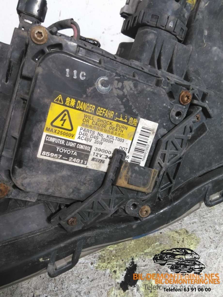 Frontlykt høyre xenon til Škoda Octavia 2005-2008 (Type II, Fase 1)  (39000-78496|KDLT003|85967-24011)