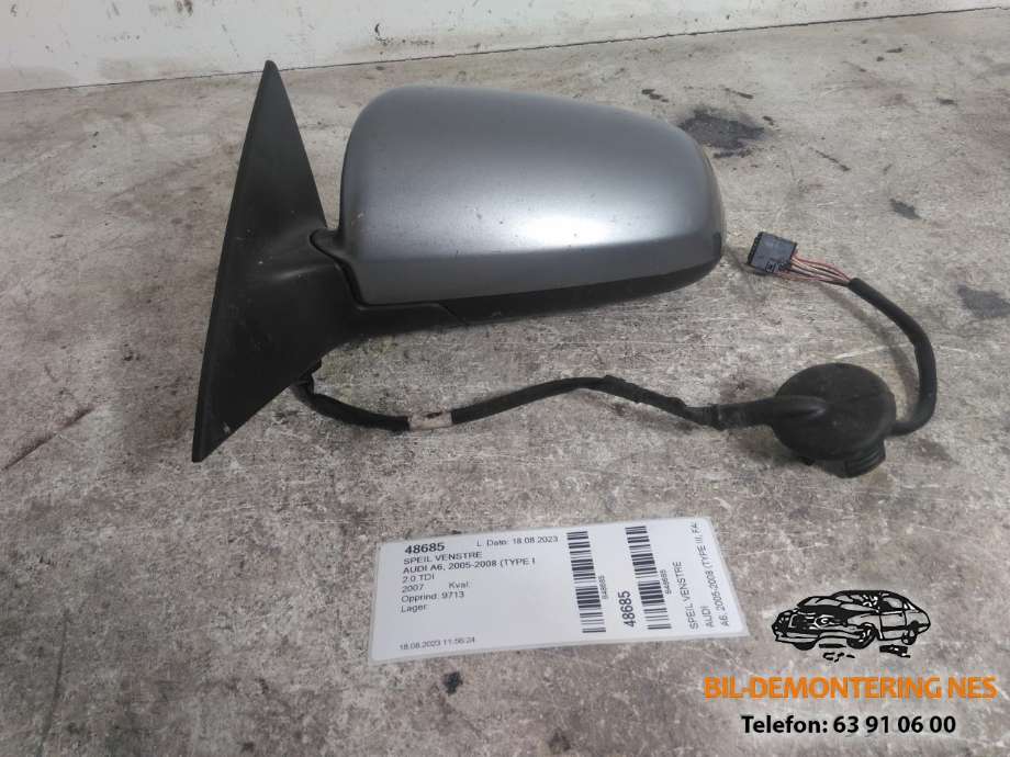 Speil venstre til Audi A6 2005-2008 (Type III, Fase 1) (C6) (C6) 