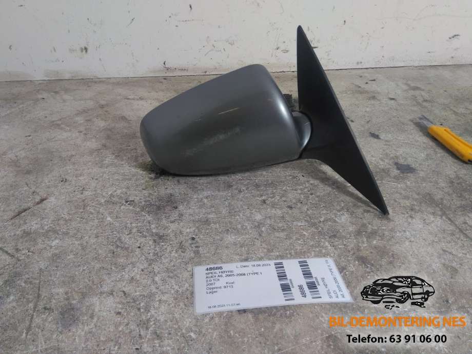Speil høyre til Audi A6 2005-2008 (Type III, Fase 1) (C6) (C6) 