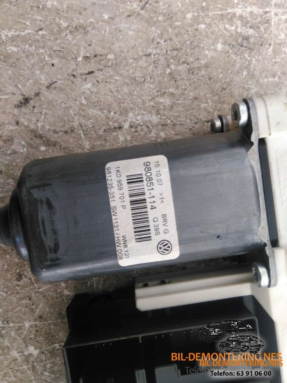 Ruteheis, kun motor, venstre foran til VW Passat 2005-2010 (B6) (B6) 