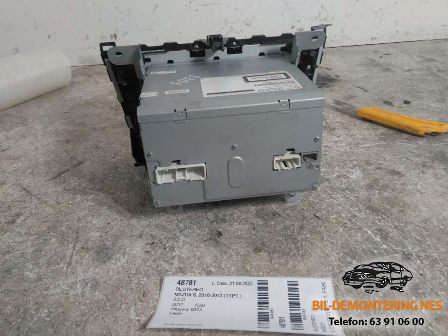 Bilstereo til Mazda 6 2010-2013 (Type II, Fase 2)  (CQ-EM4971VT|)