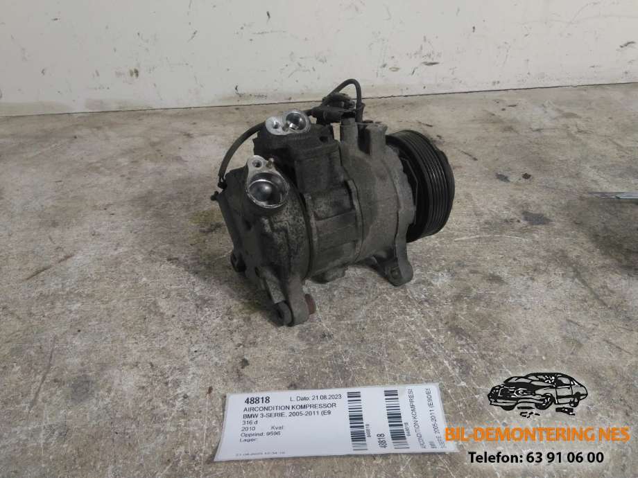 Aircondition kompressor til BMW 3-Serie 2005-2011 (E90/E91/E92/E93) (E90/E91/E92/E93) (6SBU14AGE447260-3821|)