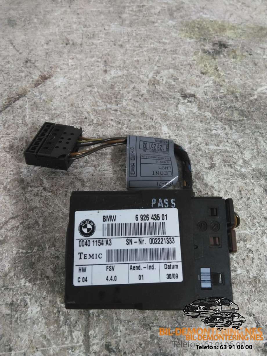 Styreenhet sete til BMW X6, 2008-2014 (E71/E72) (E71/E72) (692643501)