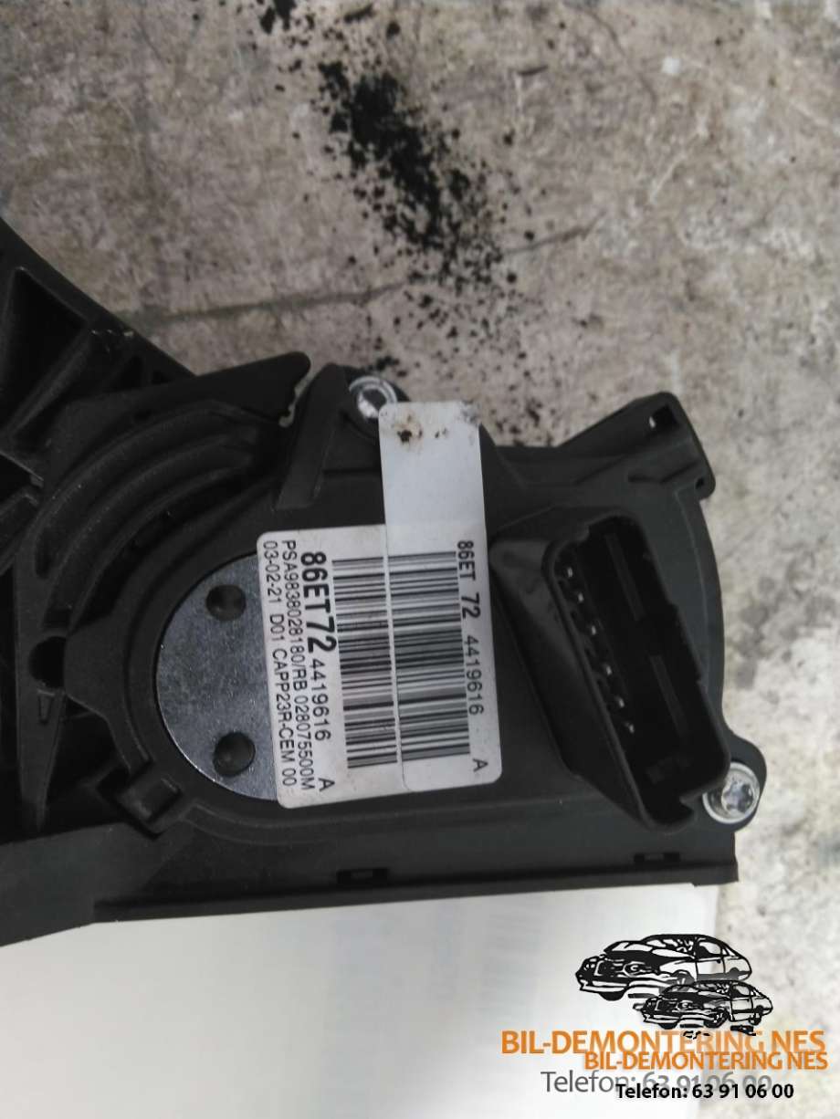 Pedal gass til Peugeot Expert 2016-->> (Type III)  (9838028180|)
