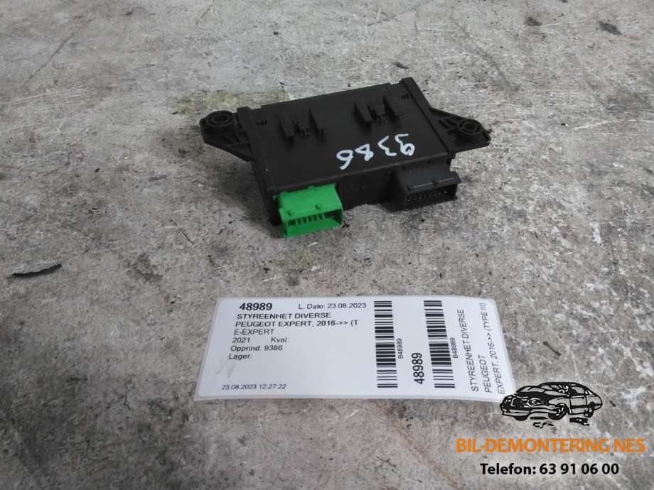 Styreenhet diverse til Peugeot Expert, 2016-->> (Type III)  (9807499880)