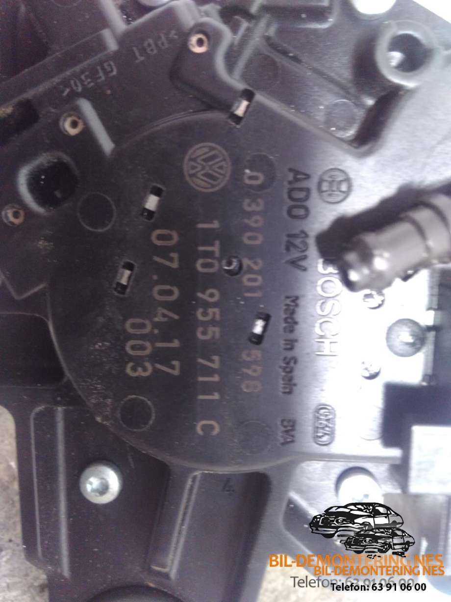 Viskermotor bakrute til VW Touran 2007-2010 (Type I, Fase 2)  (1T0955711C|)
