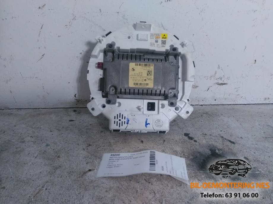 Instrumentpanel til Mini One/Cooper 2007-2014 (R55-57) (R55-57) (9228424-05|)