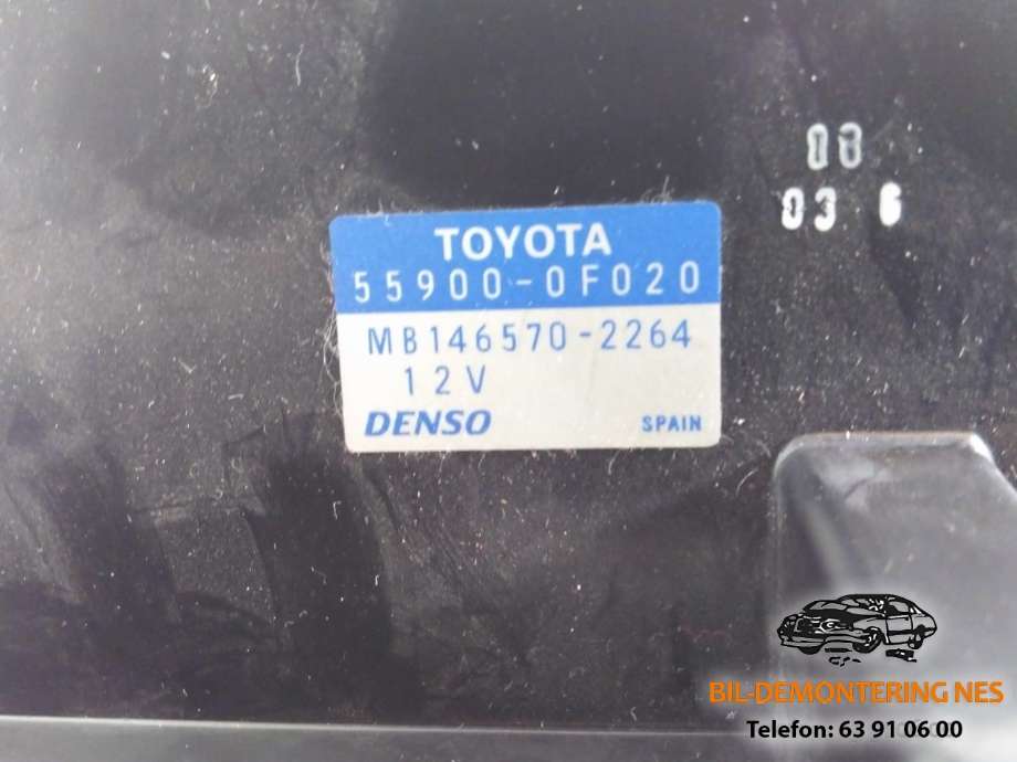 Varmeapparat betjening til Toyota Verso 2004-2009 (Type II)  