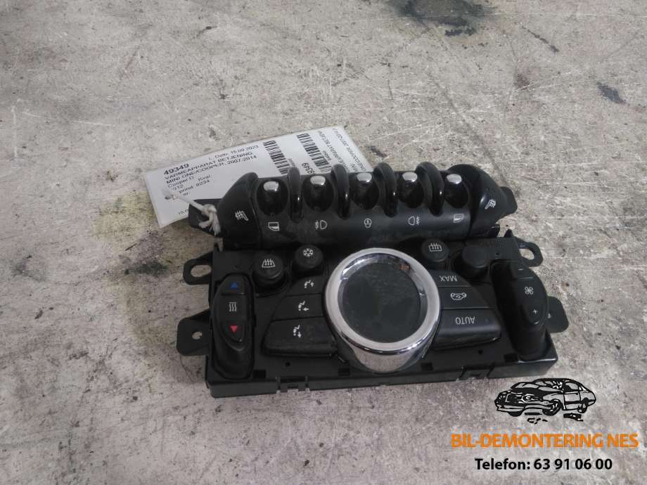 Varmeapparat betjening til Mini One/Cooper, 2007-2014 (R55-57) (R55-57) (RT/27458/49)