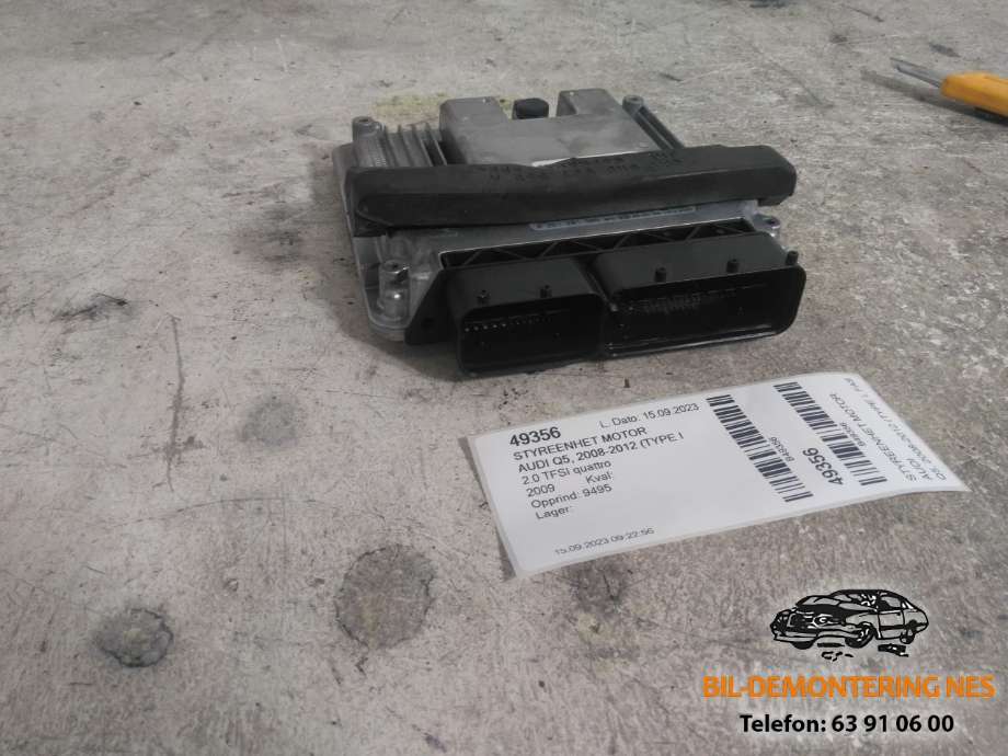 Styreenhet motor til Audi Q5, 2008-2012 (Type I, Fase 1)  (8R0907115A)