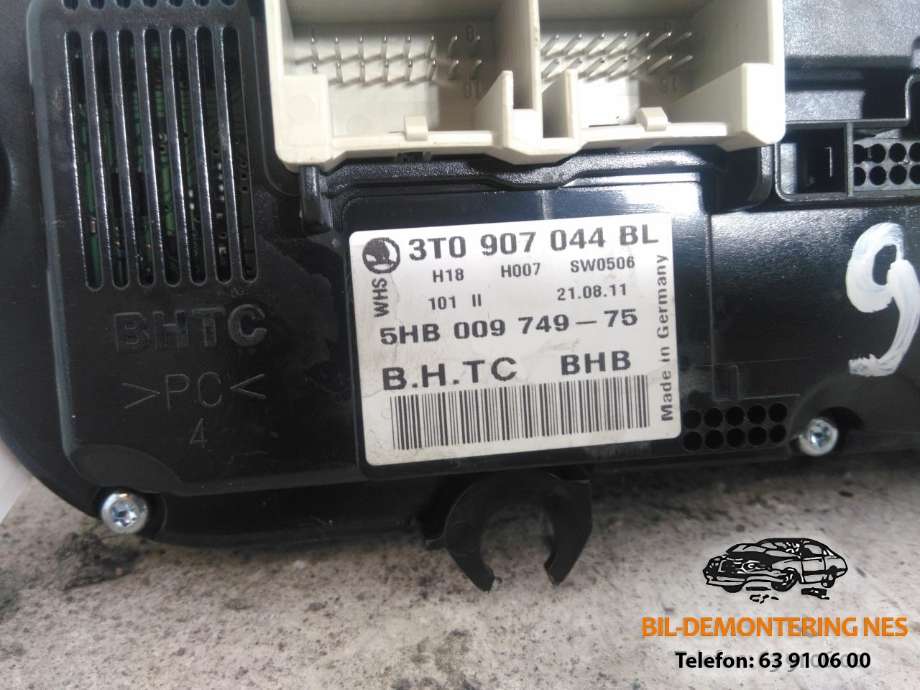 Varmeapparat betjening til Škoda Superb 2008-2015 (Type II)  (3T0907044BL|5HB009749-75|)