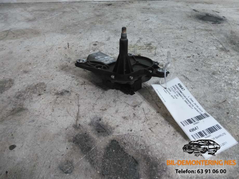 Viskermotor bakrute venstre til Opel Combo C, 2002-2011  (9 255 634)