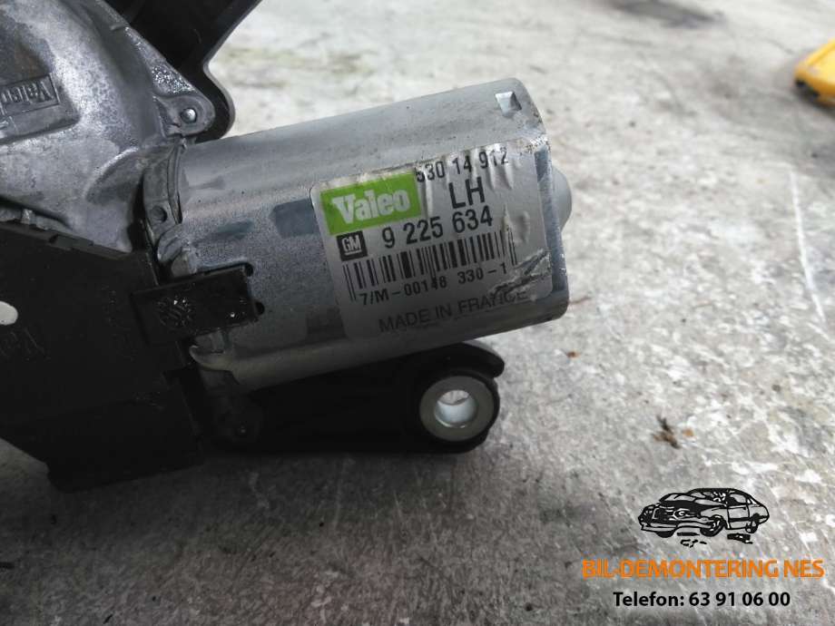 Viskermotor bakrute venstre til Opel Combo C 2002-2011  (9 255 634|)