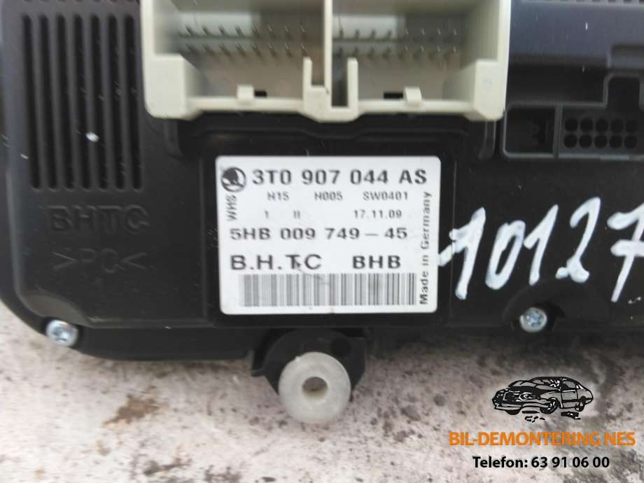 Varmeapparat betjening til Škoda Superb 2008-2015 (Type II)  (3T0 907 044 AS|)