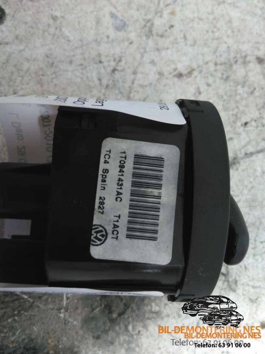 Bryter lys til VW Touran 2007-2010 (Type I, Fase 2)  (1T0941431AC|)