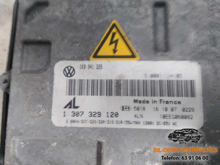 Frontlykt venstre xenon til VW Touran 2007-2010 (Type I, Fase 2)  (1T1 941 753 A|1 307 329 120|)