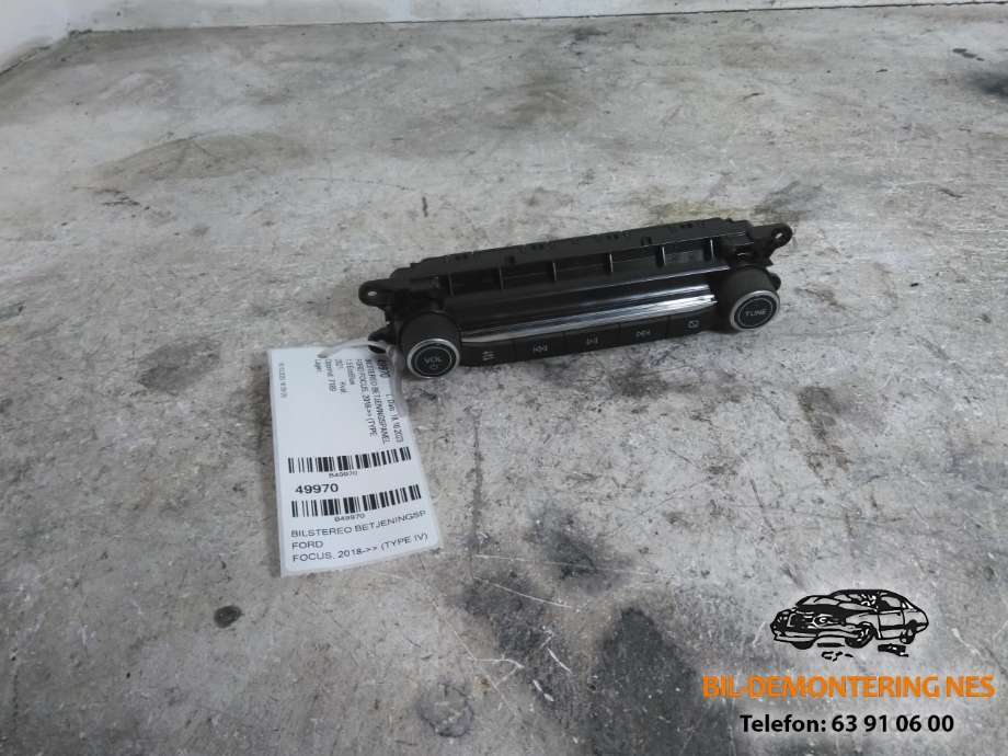 Bilstereo betjeningspanel til Ford Focus, 2018-->> (Type IV) (JX7T-18K811-AC)