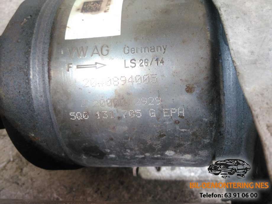 Partikkelfilter til Škoda Octavia 2013-2016 (Type III, Fase 1)  (5Q0131705G|04L131723|J143603)