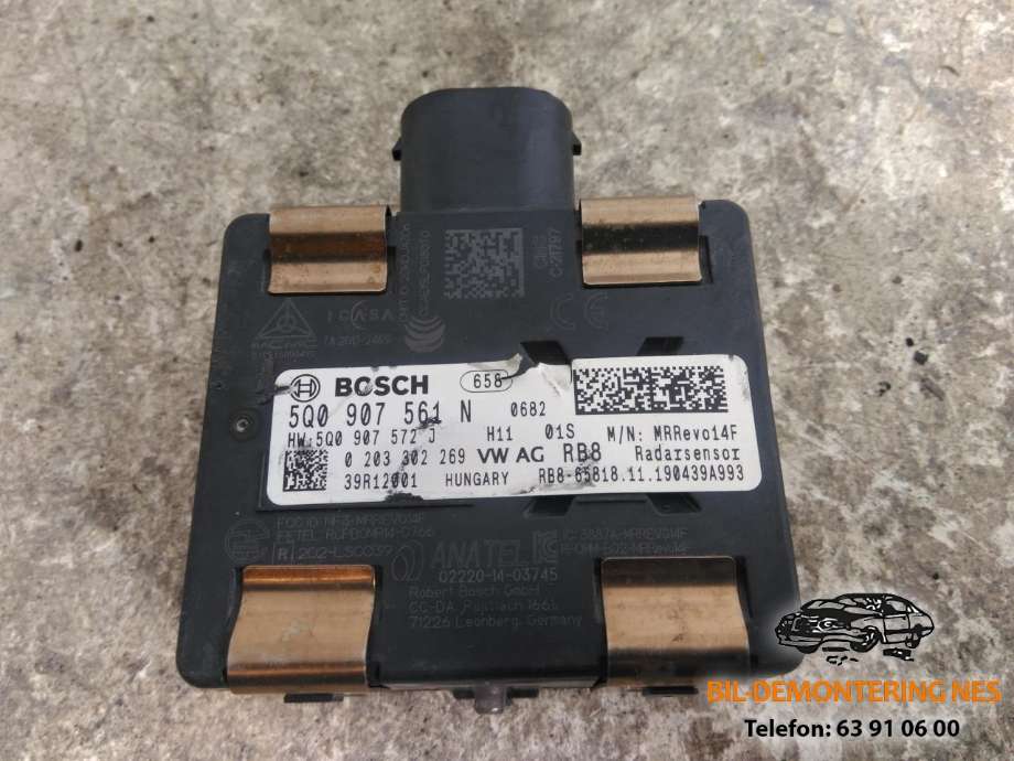 Sensor radar til VW e-Golf, 2017-2020 (Fase 2)  (5Q0907561N)
