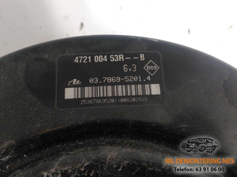 Bremsekraft-forsterker til Renault Master 2014-->> (Type III, Fase 2)  (4721 004 53R|)
