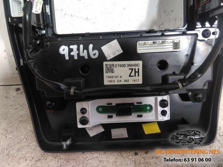 Varmeapparat betjening til Nissan Leaf 2011-2017 (Type I)  (275003NH0C|)