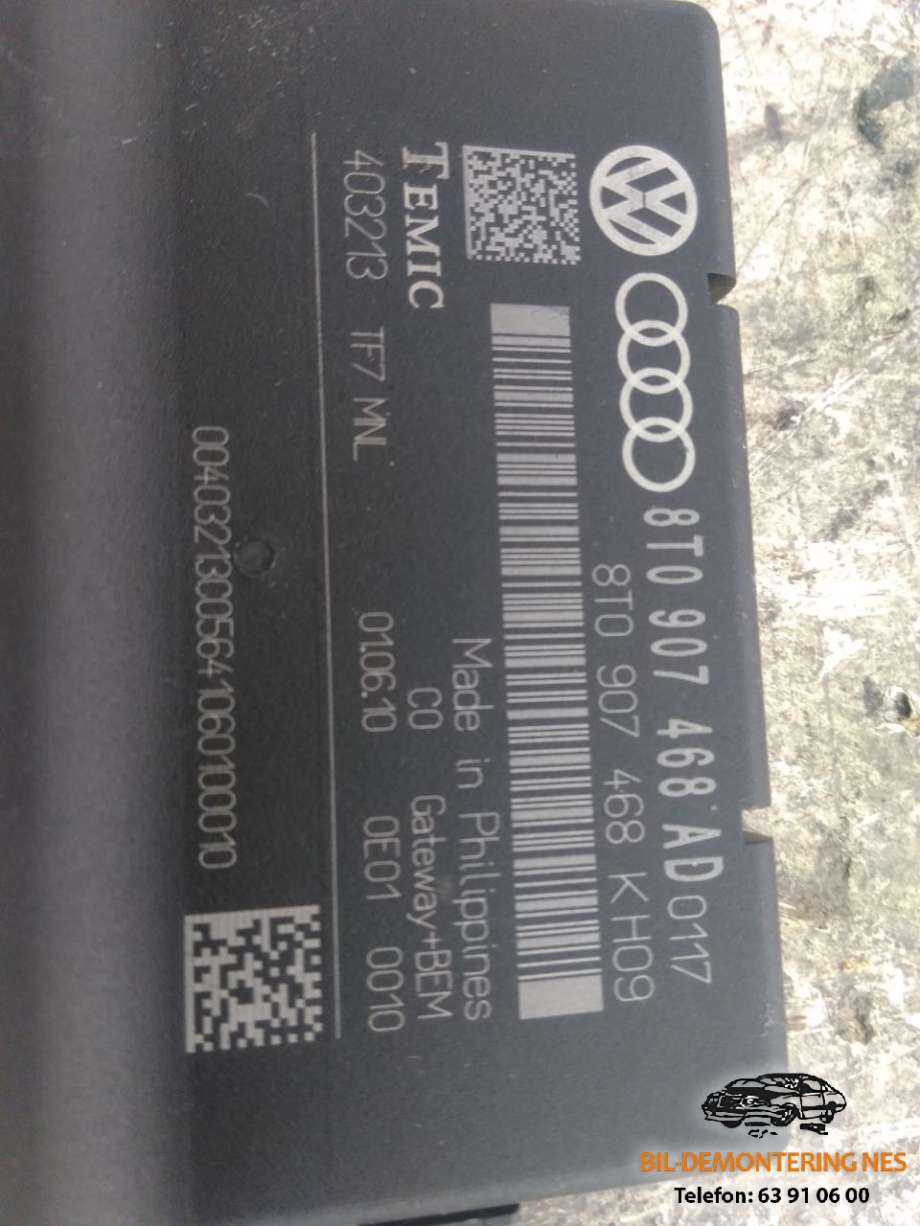 Styreenhet diverse til Audi A4 2007-2014 (Type IV) (B8) (B8) (8T0 907 468 AD|)