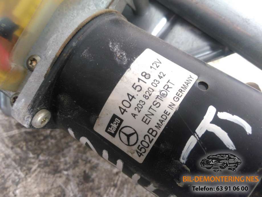 Viskermotor frontrute komplett m/overføring til Mercedes C-Klasse 2000-2004 (Fase 1) (W203) (W203) (A 203 820 03 42|)