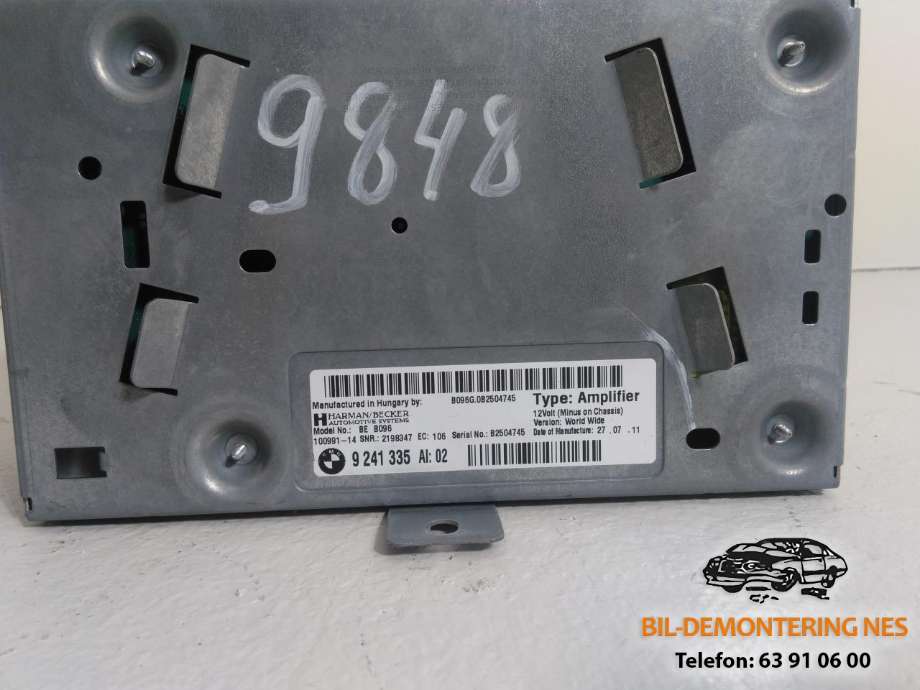 Bilstereo forsterker til BMW 5-Serie 2010-2017 (F10/F11) (F10/F11) (9241335|)