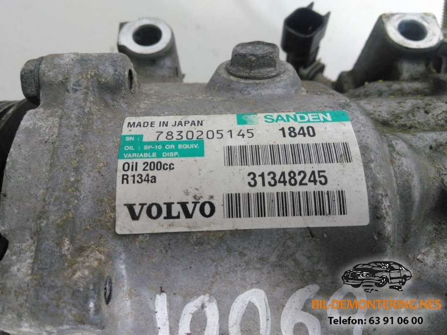 Aircondition kompressor til Volvo V50 2007-2012 (Fase 2)  (7830205146|31348245|)