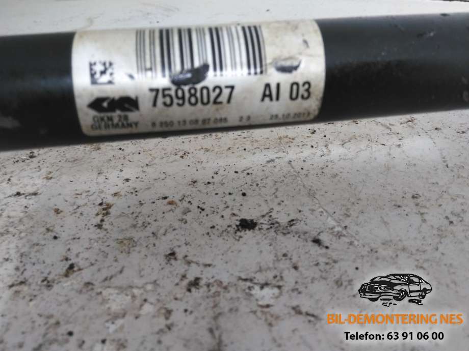 Drivaksel venstre foran, diesel/automat til BMW X3 2010-2017 (F25) (F25) (7598027|)