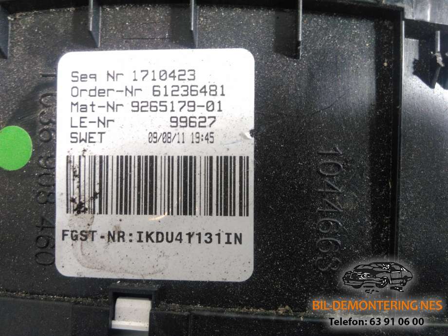 Speedometer til BMW 5-Serie 2010-2017 (F10/F11) (F10/F11) (1710423|9265179-01|)