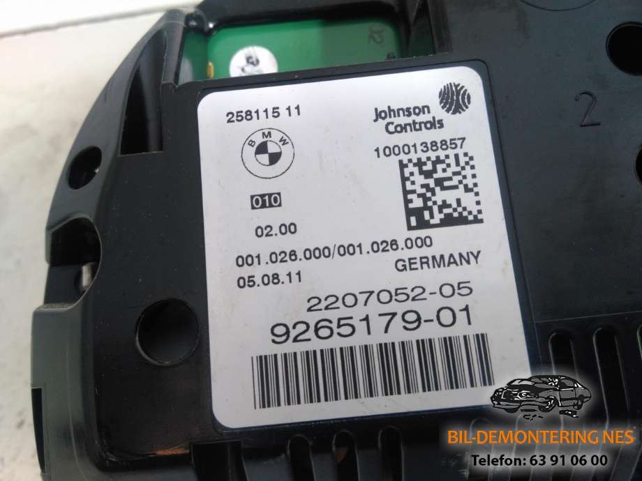 Speedometer til BMW 5-Serie 2010-2017 (F10/F11) (F10/F11) (1710423|9265179-01|)