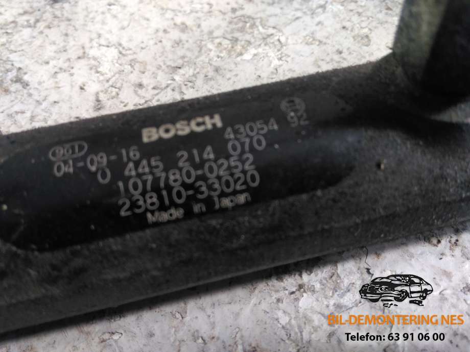 Dyse innsprøyting diesel til Toyota Corolla 2002-2007  (0 445 214 070|107780-0252|)