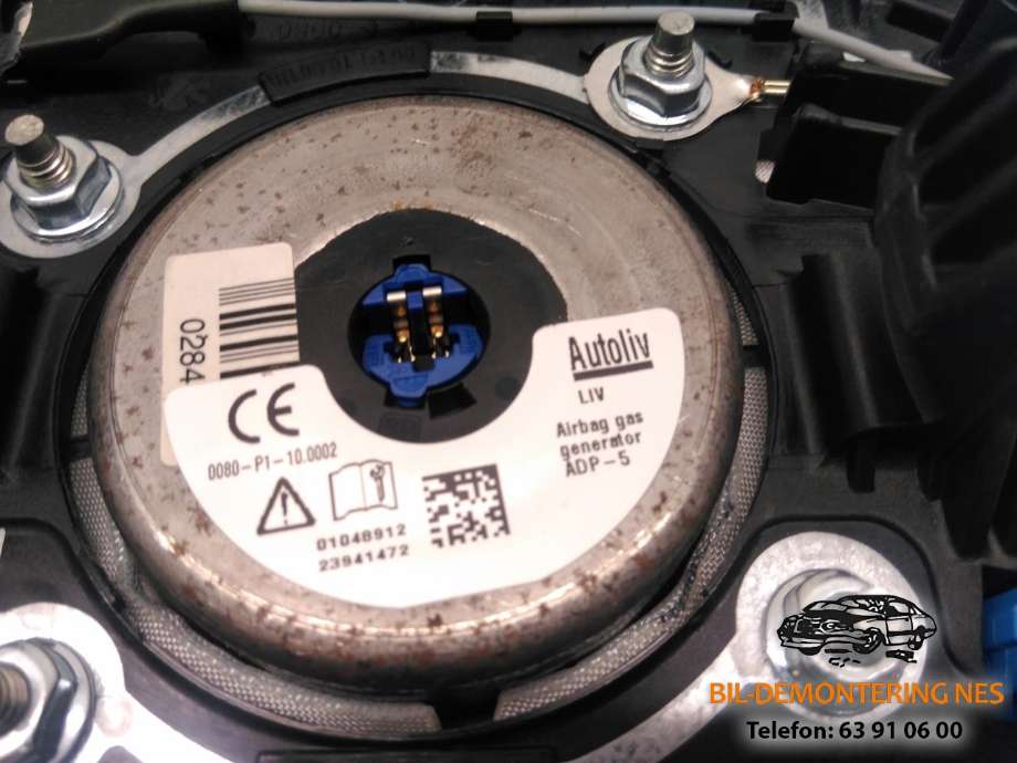 Airbag rattpute til Peugeot 208 2012-2019 (Type I)  (01048912|23941472|)