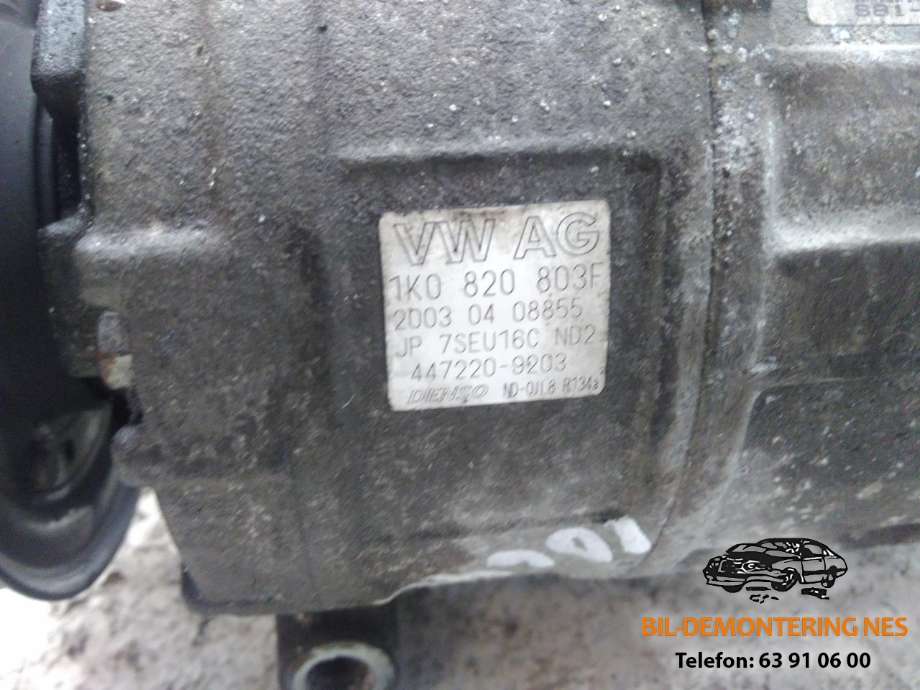 Aircondition kompressor til Audi A3 2003-2008 (Type II, Fase 1)  (1K0 820 803F|)