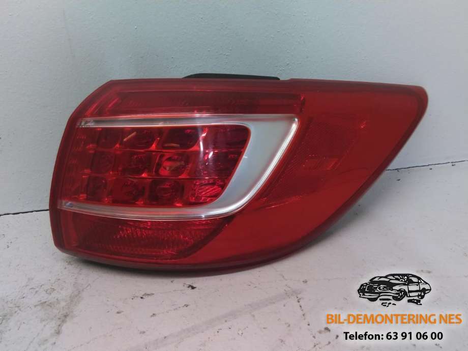 Baklykt høyre ytre til Kia Sportage, 2010-2016 (Type III)