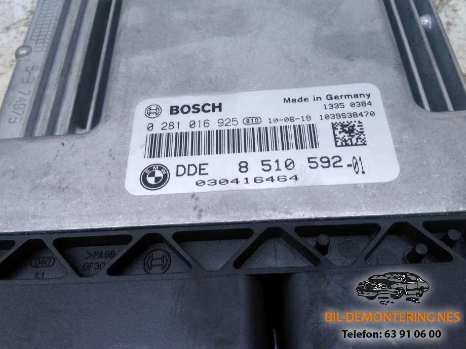 Styreenhet motor til BMW 1-Serie 2004-2011 (E81/E82/E87/E88) (E81/E82/E87/E88) (0281016925|8 510 952-01|)