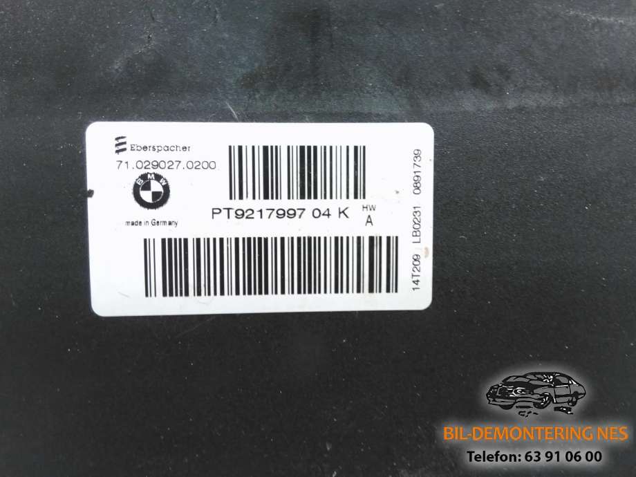 Varmeapparat PTC-heater til BMW 5-Serie 2010-2017 (F10/F11) (F10/F11) (PT9217997 04 K|)