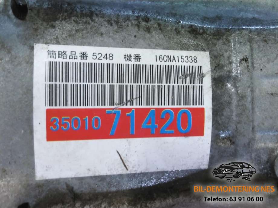 Girkasse automat til Toyota Hilux, 2016-2020  