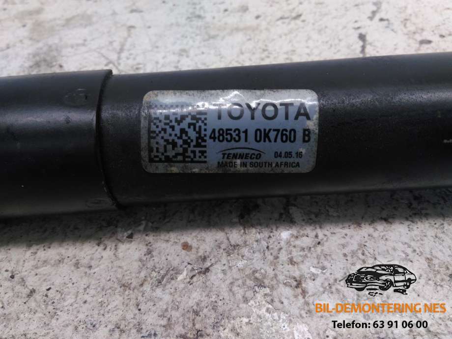 Støtdemper bak til Toyota Hilux 2016-2020  (48531 0K760B|)