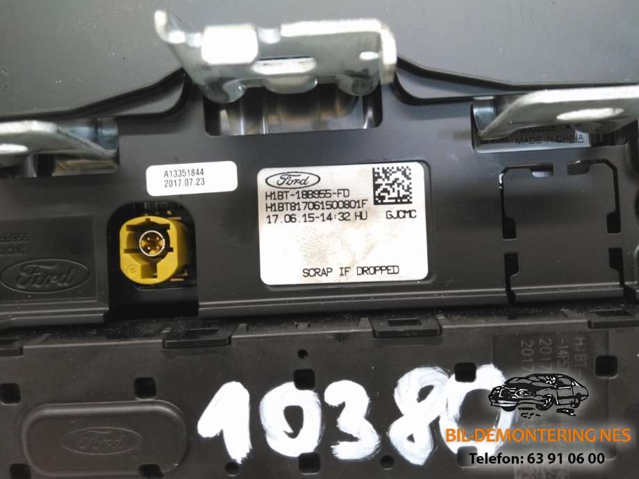 Bilstereo navigasjon skjerm til Ford Fiesta 2017-->> (Type VII)  (H1BT-188955-FD|)
