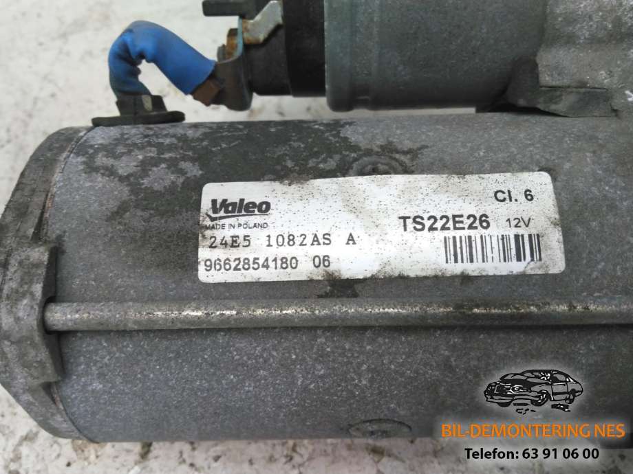 Starter diesel til Peugeot Partner 2015-2019 (Type II, Fase 2)  (9662854180  06|)
