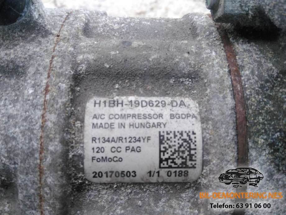 Aircondition kompressor til Ford Fiesta 2017-->> (Type VII)  (H1BH-19D629-DA|)