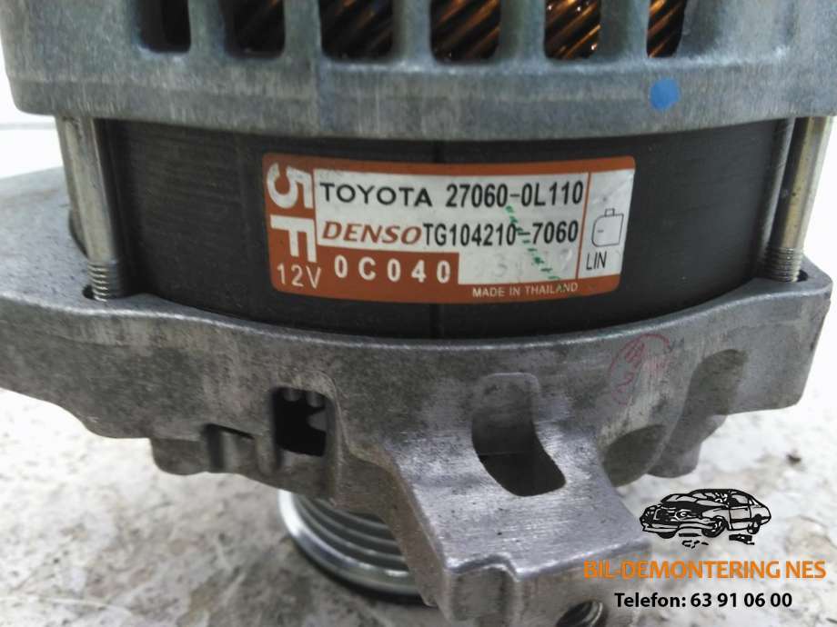 Dynamo diesel til Toyota Hilux 2016-2020  (27060-0L110|)