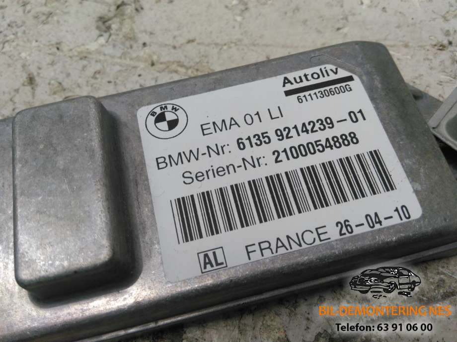Styreenhet airbag hovedsensor til BMW 7-Serie 2009-2015 (F01/F02/F03/F04) (F01/F02/F03/F04) (6135 9214239-01|)