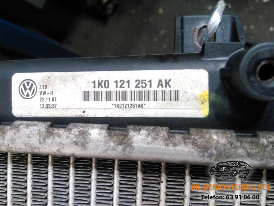 Radiator (manuell gir) til Audi A3 2003-2008 (Type II, Fase 1)  (1K0 121 251 AK|)